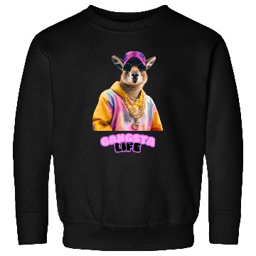Discover Gangsta life kangaroo Sweatshirts