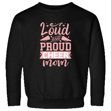 Discover Loud And Proud Cheer Mom Heart Cheerleader Sports Sweatshirts
