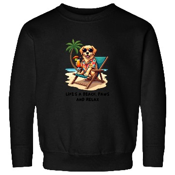 Discover Golden Retriever Beach Vibes Sweatshirts