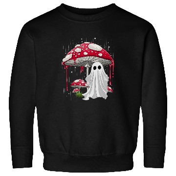 Discover Cottagecore Halloween Ghost Mushroom Spooky Sweatshirts