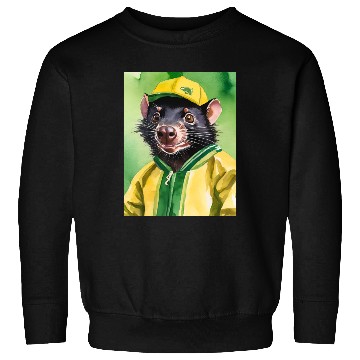 Discover Green and Gold Tassie Devil Sweatshirts