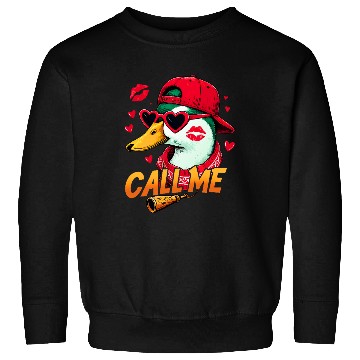 Discover Call Me Duck Valentines Duck Hunting Lover Sweatshirts