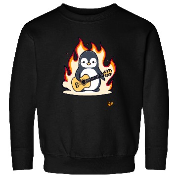 Discover Music Guitar Penguin Sweatshirts