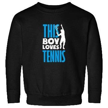 Discover This Boy Loves Tennis Graphic Design Sweatshirts