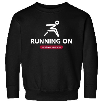 Discover Running On Views - White logo edition Sweatshirts