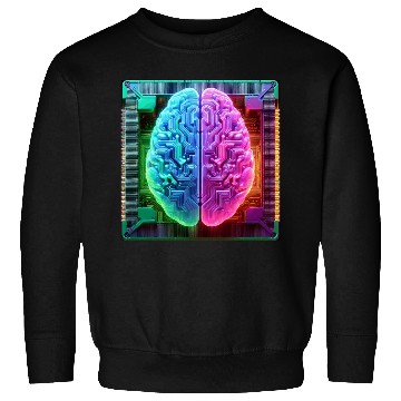 Discover AI Brain CPU Sweatshirts