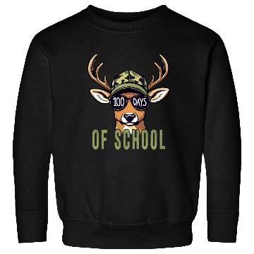 Discover Bucked' 100 Days Of School Deer Sweatshirts