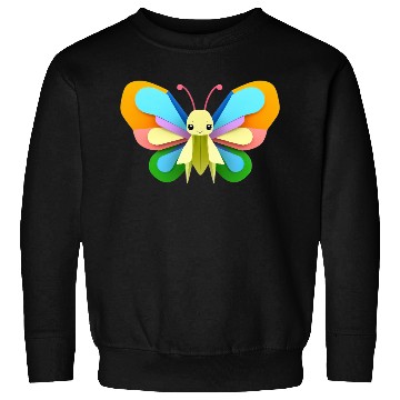 Discover Colorful Paper Butterfly Artwork Sweatshirts