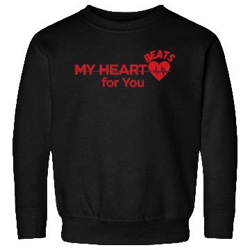 Discover My heart beats for you Sweatshirts