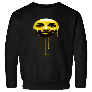 Discover Melting Gold Face Sweatshirts