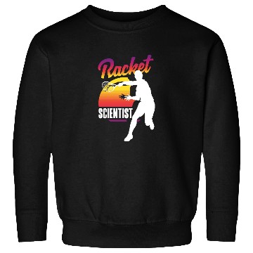 Discover Tennis Racket Scientist Sunset Silhouette Sweatshirts