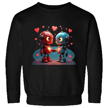 Discover Cute Robot Hearts Sweatshirts