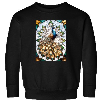 Discover Stained Glass Peacock Sweatshirts