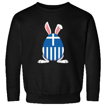 Discover Rabbit Bunny Greece Flag Greek Flag Sweatshirts