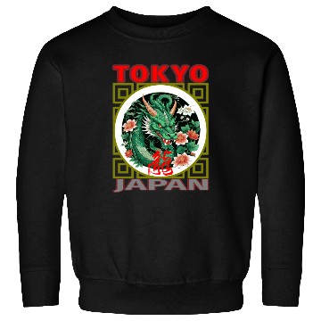Discover Tokyo Green Dragon Sweatshirts