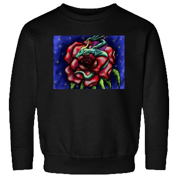 Discover Dragon Sleeping On Rose Sweatshirts