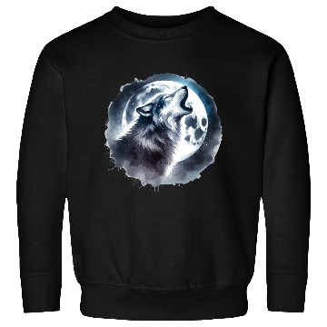 Discover Wolf and Moon Sweatshirts
