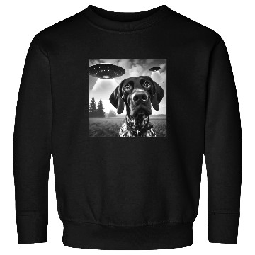 Discover German Shorthaired Pointer Funny Sci-fi Graphic Se Sweatshirts