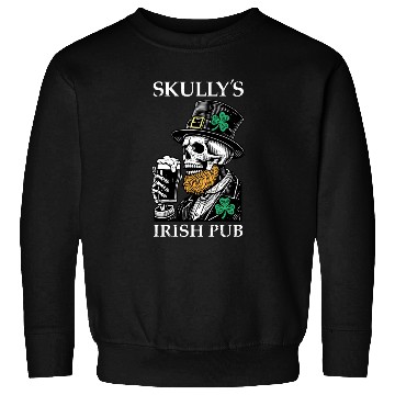 Discover Skully's Irish Pub Skull St. Patrick's Day 2025 Sh Sweatshirts