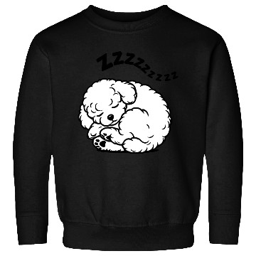 Discover Sleepy Puppy Zzzz - Adorable Bichon Frise Sweatshirts