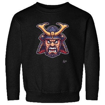 Discover Angry Samurai Warrior Head Illustration Sweatshirts