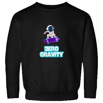 Discover Zero Gravity Skateboarding Astronaut - Funny Skate Sweatshirts
