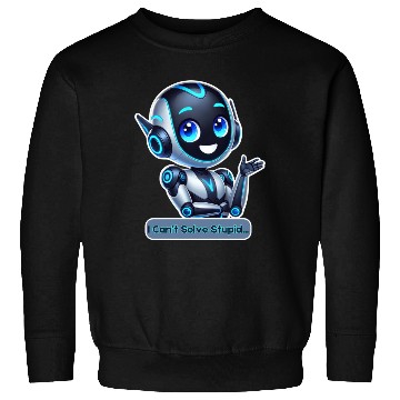 Discover Funny AI Robot I Can't Solve Stupid Tech Design Sweatshirts