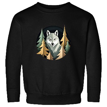 Discover Wolf and Nature Geometric Pattern Sweatshirts