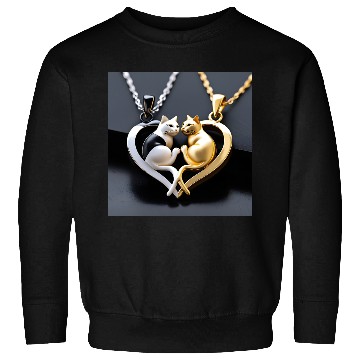 Discover Pendentif chat en argent Chat Sweatshirts