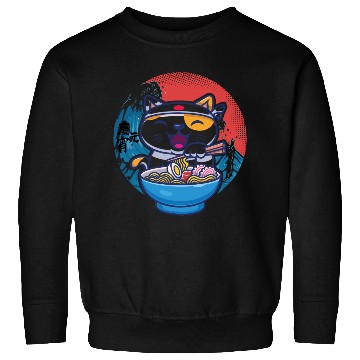 Discover Japanese cat ramen Sweatshirts