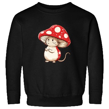 Discover Mushroom Mouse Funny Animal And Mushroom Sweatshirts