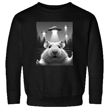 Discover UFO Funny Hamster Sweatshirts