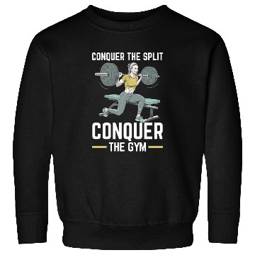 Discover Bulgarian Squat Exercise Fitness Workout Gym Sweatshirts