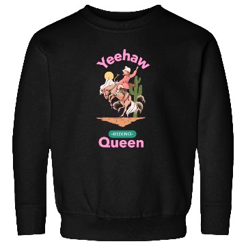Discover Yeehaw Queen, girl horse riding Sweatshirts.