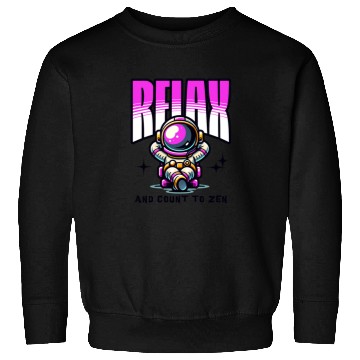 Discover Relax Space Man Pink Sweatshirts
