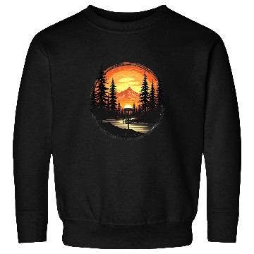 Discover Disc Golf Mountain Sunset Sweatshirts