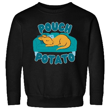 Discover Pouch Potato Funny Cute Sleepy Kangaroo Sweatshirts