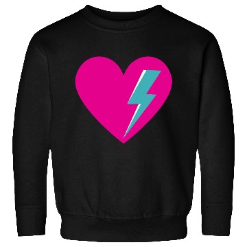Discover Heart with Lightning Bolt Sweatshirts