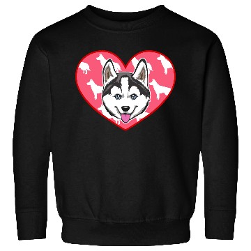 Discover SIBERIAN HUSKY HEART Sweatshirts