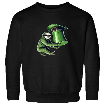 Discover St. Patrick's Day Sloth Top Hat Green Sweatshirts