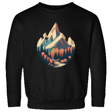 Discover Modern Mountain Serenity Sweatshirts