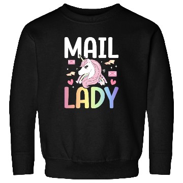 Discover Mail Lady Postal Service Female Postman Worker Sweatshirts