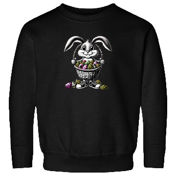 Discover Easter Bunny's Green Surprise - Cannabis and Egg Sweatshirts