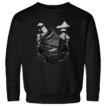 Discover Monochrome Mountain Wilderness Sweatshirts