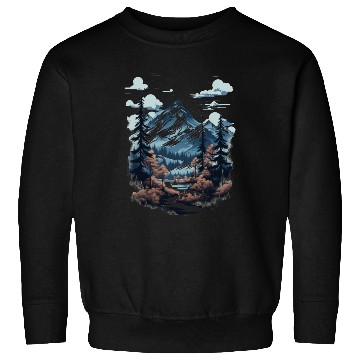 Discover Midnight Mountain Serenity Sweatshirts