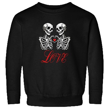 Discover Funny Valentines Day Skeleton Sweatshirts