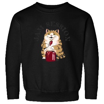 Discover Jam Session CAT – Retro Illustration Sweatshirts