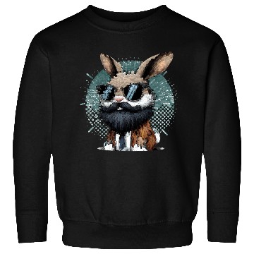 Discover Rabbit with Sunglasses Sweatshirts