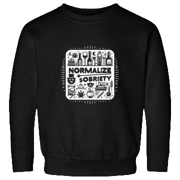 Discover Normalize Sobriety 10 Sweatshirts