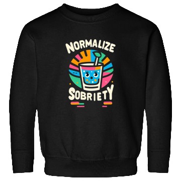 Discover Normalize Sobriety 9 Sweatshirts